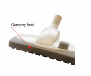 szczotka z gumowym frontem