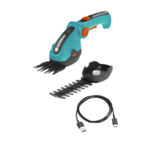 Akumulatorowe nożyce do przycinania brzegów trawnika i cięcia krzewów ComfortCut Li Gardena – zestaw